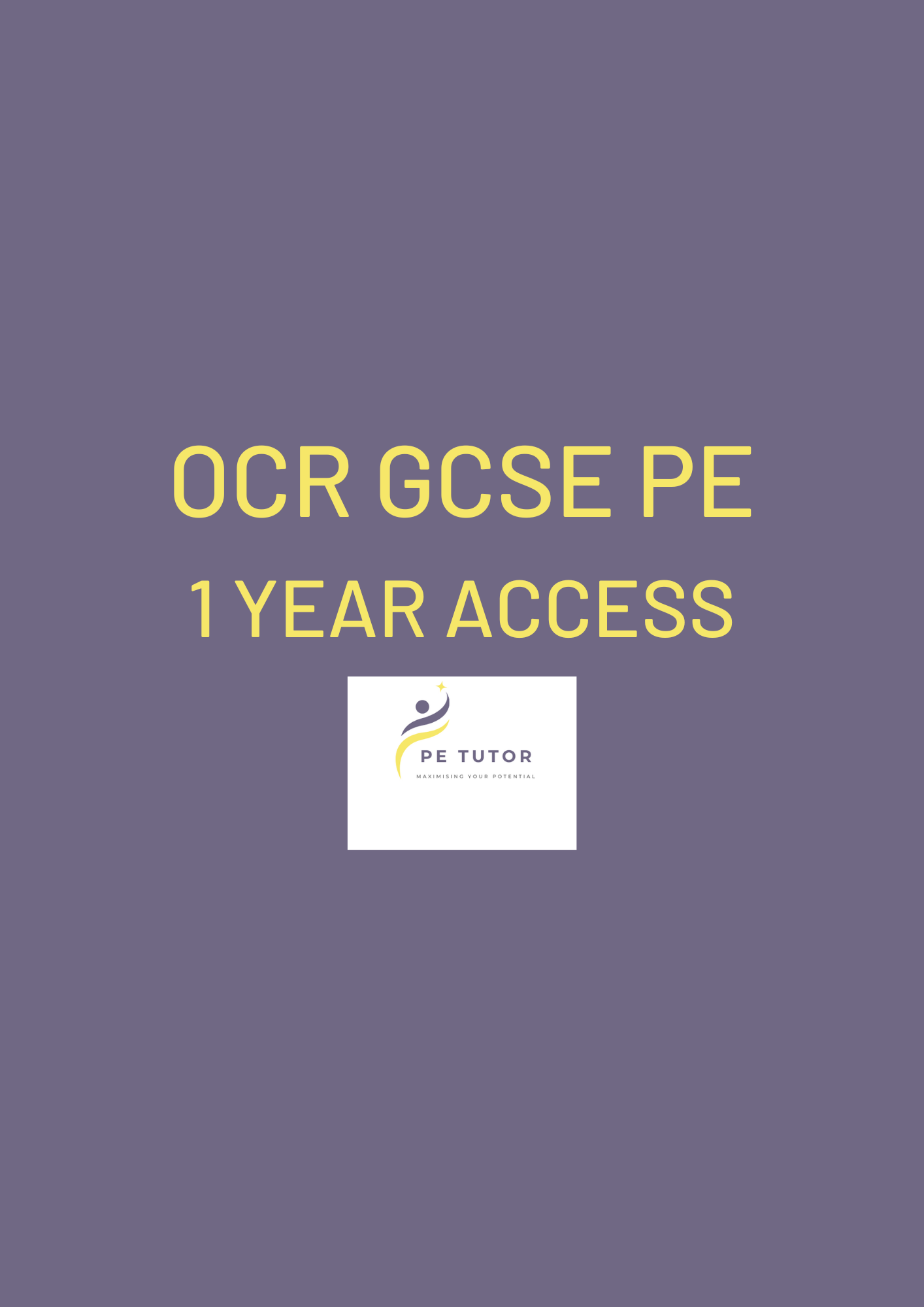 OCR GCSE PE Multiple Choice Challenge (1 year access)