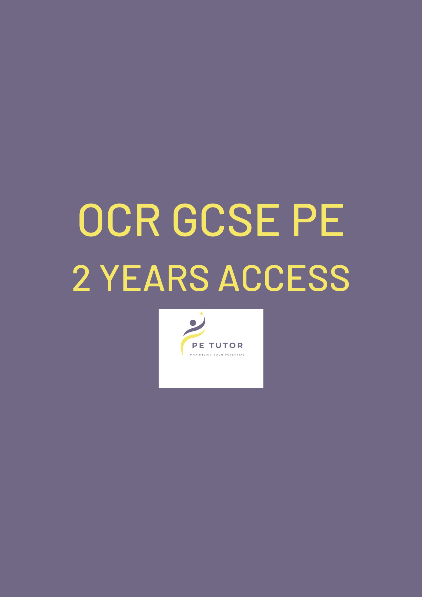 OCR GCSE PE Multiple Choice Challenge (2 years access)